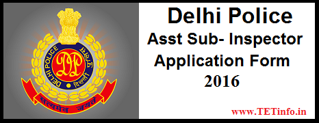 Delhi Police SI ASI Recruitment 2016