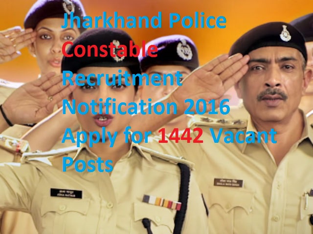 Jharkhand Police Constable Recruitment 2016