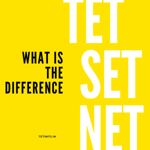 What is TET, SET and NET ?
